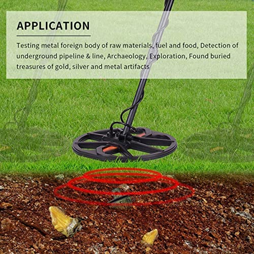 Metal Detector for Kids - Kid Metal Detector Waterproof Search Coil and Discrimination Function LCD Display Adjustable Stem High Sensitivity for Discovering Metals Gold Silver Treasure