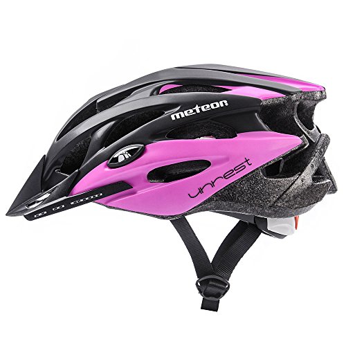 meteor® Casco Bicicleta Helmet de Bici para jóvenes y Adultos para Ciclismo MTB Road Race Montaña BMX Carretera y Otras Formas de Actividad Ciclista Casco Protección Unrest