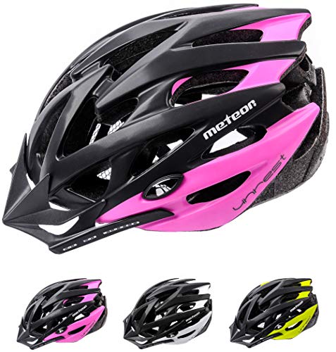 meteor® Casco Bicicleta Helmet de Bici para jóvenes y Adultos para Ciclismo MTB Road Race Montaña BMX Carretera y Otras Formas de Actividad Ciclista Casco Protección Unrest