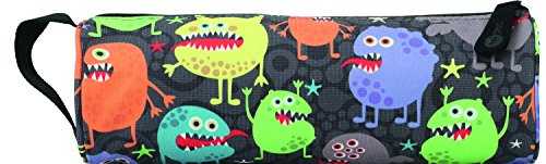 Mi-Pac Pencil Case Estuches, 22 cm, 0.85 litros, Monsters Black