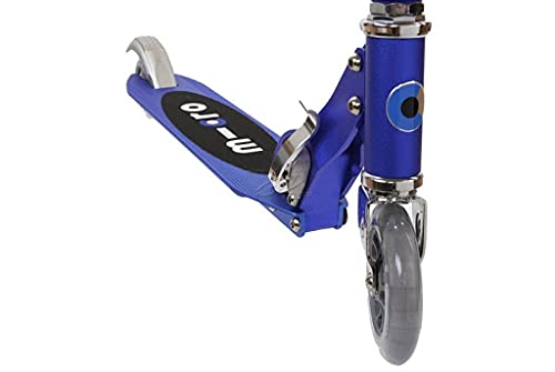 Micro® Sprite, Original Design, Patinete 2 Ruedas Plegable, +6 Años, Peso 2,85kg, Carga Máx 100Kg, Aluminio, Plataforma Antideslizante, Rodamientos ABEC 9 (Azul Zafiro)