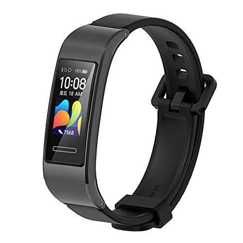 Mijobs Correa Compatible con Huawei Band 3/Band 3 Pro/Band 4 Pro Correas de Silicona Pulsera Suave y Transpirable para Mujer y Hombre Correas para Huawei Band 4 Pro/Band 3 Pro/Band 3