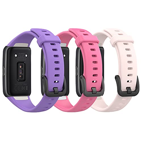 MIJOBS Correa de Repuesto para Huawei Band 6 Correa de Silicona Impermeable y Transpirable Correa Deportiva Compatible con Huawei Band 6 Pulsera Honor Band 6 (Compatible con 2 Modelos)