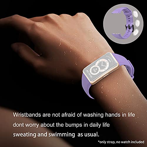 MIJOBS Correa de Repuesto para Huawei Band 6 Correa de Silicona Impermeable y Transpirable Correa Deportiva Compatible con Huawei Band 6 Pulsera Honor Band 6 (Compatible con 2 Modelos)