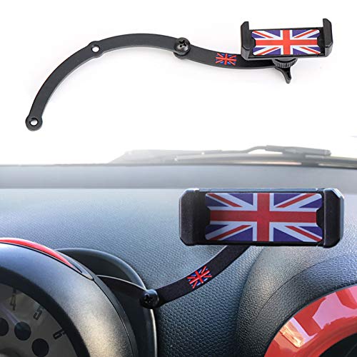 Mini Cooper Soporte para teléfono móvil, plegable Invisible 360 ° Rotación Coche Soporte para GPS para Mini Cooper R55 R56 R57 R60 R61 (Mini R)