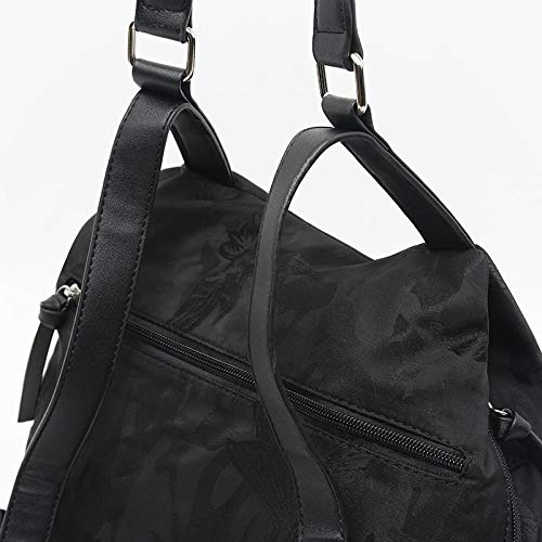 Misako – Mochila Antirrobo de Mujer EGUNI 11 X 28 X 30 cm en Color Negro | Mochila práctica con Bolsillo Principal en la Parte de atrás | Bolso de Hombro de Mujer