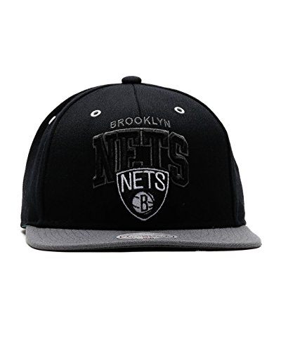 Mitchell & Ness Brooklyn Nets BGW2 - Zapatillas de deporte, color negro y gris