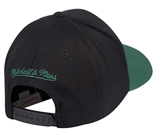 Mitchell & Ness Milwaukee Bucks INTL285 2 Tone 110 Curved NBA Flexfit Snapback Cap One Size