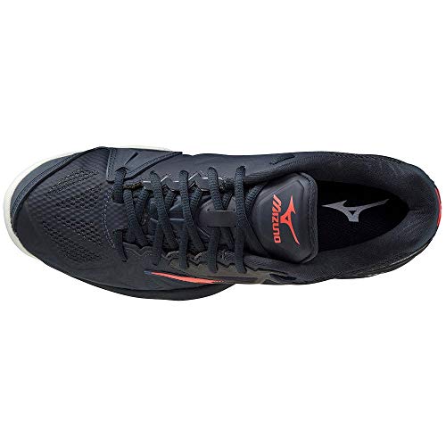 Mizuno Wave Intense Tour 5CC, Zapatillas de Tenis Hombre, Salute/Ignition Red/Platinum Gold, 45 EU