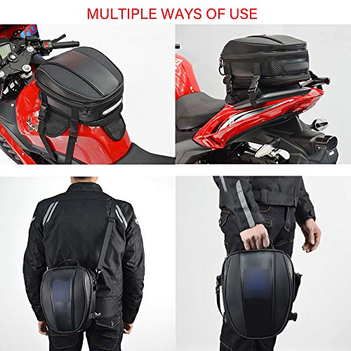 Mochila impermeable de microfibra para equipaje en motocicleta, bolsa para asiento, multifuncional, para motocicleta, bicicleta, bolsa para almacenamiento deportivo