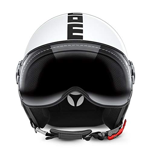 MOMO Design - Casco Classic blanco brillante y negro, talla L