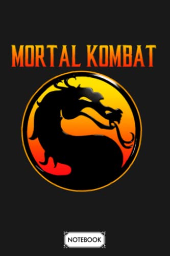 Mortal Kombat Logo Scorpion Notebook: Lined College Ruled Paper,6x9 120 Pages,journal,matte Finish Cover,diary,planner