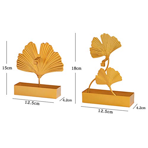 Mosquito Coil Holder Ginkgo Leaf Mosquito Coil Holder Desktop Ornaments for Home Office Decor Double Ginkgo Leaf Gold