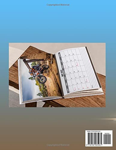 Motorcycle Adventure 2022 Calendar: Breathtaking Views On Two Wheels Mini Planner Jan 2022 to Dec 2022 PLUS 6 Extra Months Of 2023 | Picture Christmas ... Lovers |Kalendar calendario calendrier