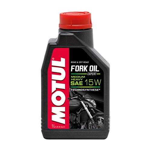 MOTUL Fork Oil Expert Medium / Heavy, 15 W, 1 litro de aceite hidráulico para horquillas.