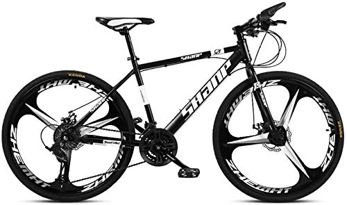 Mountain Bike Bicicletas montaña aleación de aluminio de velocidad variable para cross-country Bicicleta deportes para hombres y mujeres adultos Bicicleta Road MTB -Carbon Black L 27.5 Inch 27 Speed