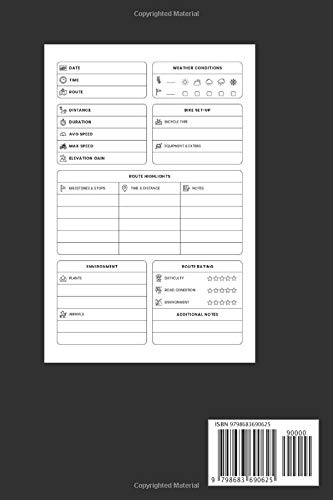 Mountain Biker's log book: Record your rides and performances| Gift idea for off road biking cycling enthusiasts| notebook for sport lovers|cyclocross bikes|