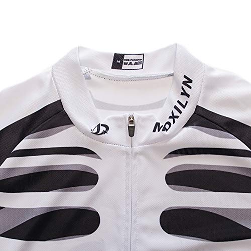 Moxilyn Camisetas de Ciclismo para Hombre, Camiseta Corta, Top de Ciclismo, Jerseys de Ciclismo, Ropa de Ciclismo, Mountain Bike/MTB Shirt, Transpirable y Que Absorbe El Sudor, Secado Rápido