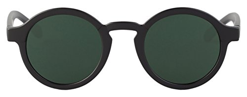 MR.BOHO, Matte black dalston with classical lenses - Gafas De Sol unisex color negro, talla única