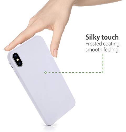 MyGadget Funda para Apple iPhone X/XS en Silicona TPU - Carcasa Slim & Flexible - Case Resistente Antigolpes y Anti choques - Ultra Protectora - Blanco