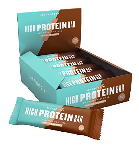 MyProtein High Bar Barritas de Proteínas, Sabor Chocolate y Coco - 12 Barras