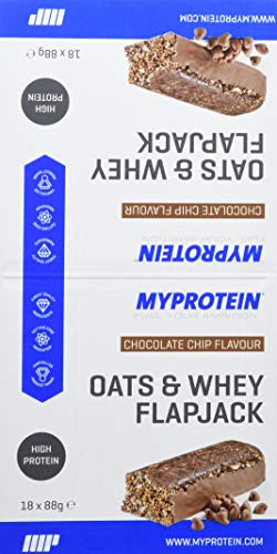 MyProtein Oats & Whey Barritas Proteínicas, Sabor Chip de Chocolate - 18 Barras