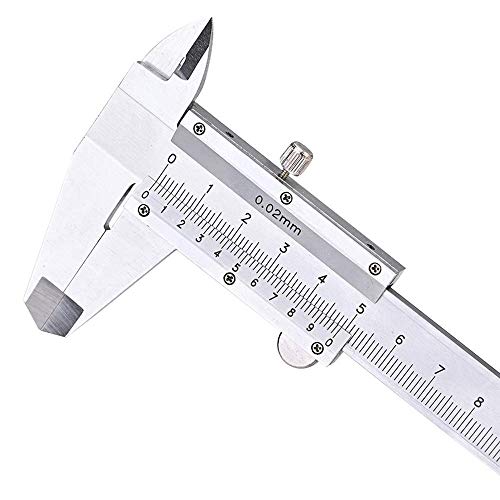 Nabance Vernier Caliper 150MM 6"Herramienta de Medición de Micrómetro de Acero Inoxidable Vernier Caliper con Regla de Acero de 15 cm y Paño de Limpieza