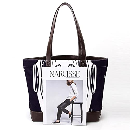 NaiiaN Bolsos perro pug en casco de astronauta Bolso de mano para madres, mujeres, niñas, señoras, estudiantes, bolsos de hombro, monedero, compras, correa liviana