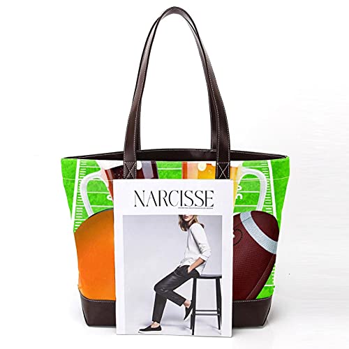 NaiiaN Correa de peso ligero Casco de fútbol americano Gafas de campo de abeja Monedero Compras para madres Mujeres Niñas Señoras Estudiante Bolso de mano Bolsos Bolsos de hombro