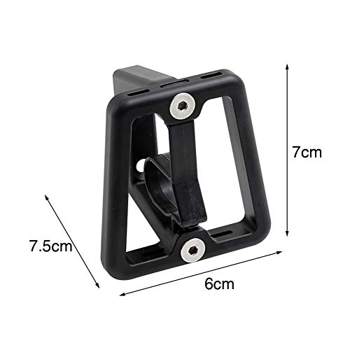 NAMYA Frente Carrier ock Mini Durable Profesional Racks Ciclismo Bolsa de Bicicleta Soporte de Pieza Accesorios Ultraligeros Herramienta Plegable Bicicleta Aleación de Aluminio Para Brompton (negro)