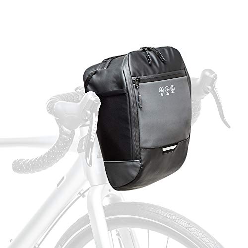 Nasjac Reflective Bike Handlebar Bag, Paquete de Cesta de Bicicleta de Marco Frontal Impermeable Accesorios para Herramientas de Ciclismo Bolsa de Almacenamiento con Bolsillo Interior