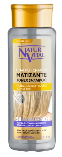 NaturVital SilverBlonde Champú Matizante para Cabellos Rubios - 300ml