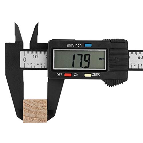 NAYUKY Calibre Digital, Pie de Rey 150mm, Calibrador Digital LCD Vernier Electronico Vernier Caliper Calibrador de Plástico Medición del Diámetro Interno (con batería Gratis)