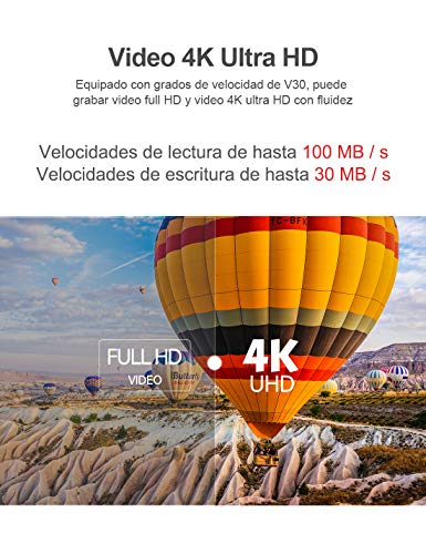 Netac Tarjeta de Memoria de 128GB, Tarjeta Memoria microSDXC(A1, U3, C10, V30, 4K, 667X) UHS-I Velocidad de Lectura hasta 100 MB/s, Tarjeta TF para Móvil, Cámara Deportiva, Switch, Gopro, Dashcam