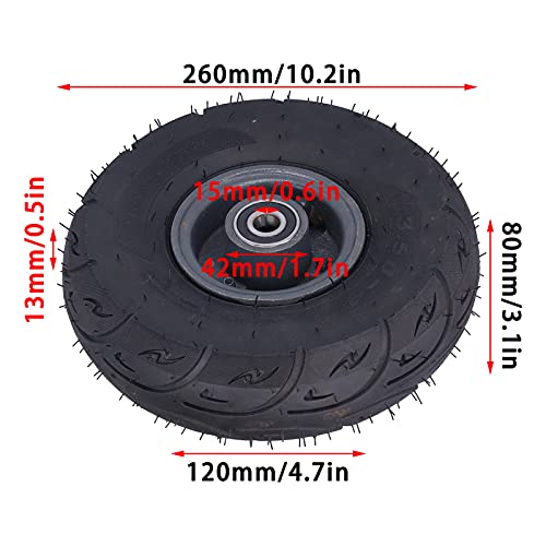 Neumático Inflable, Buena Capacidad de Carga de un Neumático Neumático de Camión de Mano 100 Kg de Carga para una Variedad de Vehículos de Herramientas