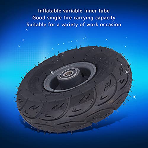 Neumático Inflable, Buena Capacidad de Carga de un Neumático Neumático de Camión de Mano Rodamiento de Precisión Incorporado Lleno de Elasticidad para una Variedad de Vehículos de
