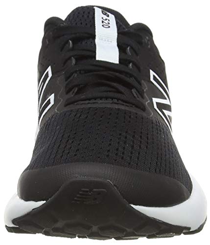 New Balance 520v7, Zapatillas para Correr Mujer, Black/White, 36 EU