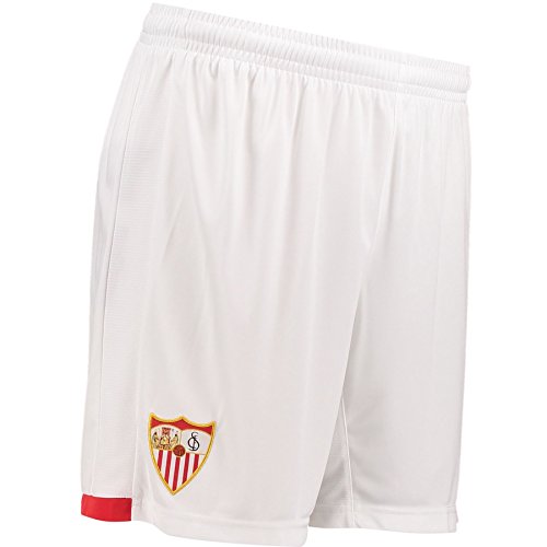 New Balance Sevilla FC Primera Equipación 2017-2018, Pantalón Corto, Blanco, Talla L