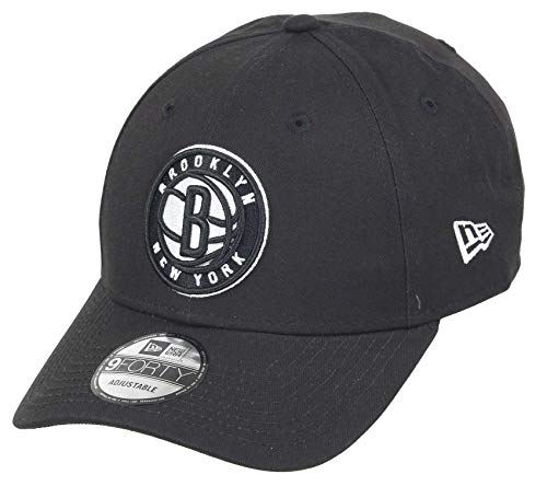 New Era Brooklyn Nets 9forty Adjustable Snapback Cap NBA Essential Black - One-Size