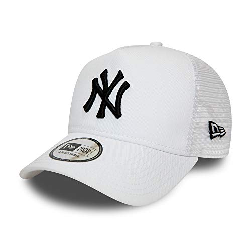 New Era York Yankees MLB Cap Kappe Baseball Trucker Verstellbar Weiss - One-Size