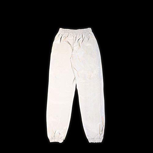 NewL Pantalones Reflectantes para Hombre Gris M