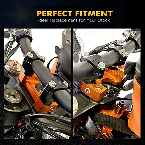 NICECNC Naranja Kit de Elevador de Manillar Compatible con KTM 790/890 ADV 2019 2010 2011 2012 2013 2014 2015 2016 2017 2018 2019 2020 2021 2022