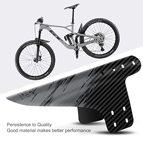 NICEDACK Guardabarros MTB, Guardabarros Bicicleta Montaña, MTB Mudguard Delantero y Trasero Compatible se Adapta a 26" 650B 27,5" 29 Pulgadas de Bici y Bicicleta Fat Mud Guard (Gris)