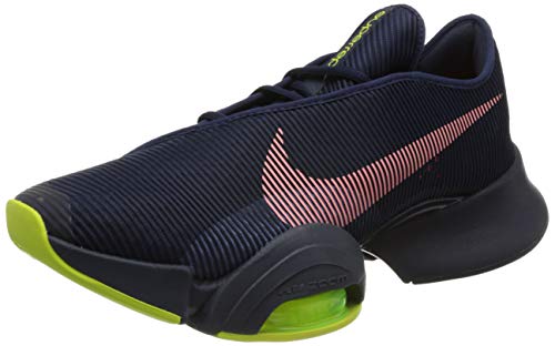 Nike Air Zoom Superrep 2, Gymnastics Shoe Hombre, Blackened Blue/Bright Mango-Cyber-Ashen Slate-Thunder Blue-Volt, 43 EU