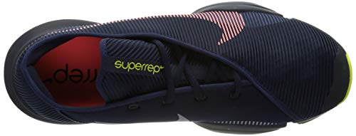 Nike Air Zoom Superrep 2, Gymnastics Shoe Hombre, Blackened Blue/Bright Mango-Cyber-Ashen Slate-Thunder Blue-Volt, 43 EU