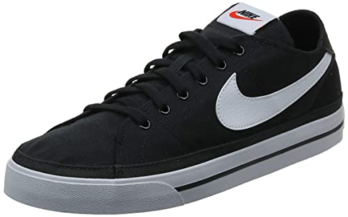 Nike Court Legacy Cnvs, Zapatillas de Gimnasio Hombre, Black/White, 43 EU