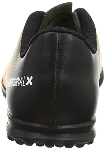 Nike Jr Mercurialx Vortex III TF, Botas de fútbol Unisex Adulto, Naranja (Laser Orange/Black/White/Volt), 37.5 EU