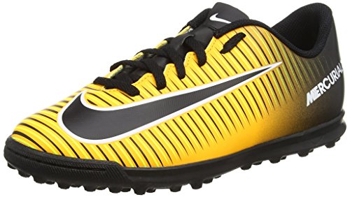 Nike Jr Mercurialx Vortex III TF, Botas de fútbol Unisex Adulto, Naranja (Laser Orange/Black/White/Volt), 37.5 EU