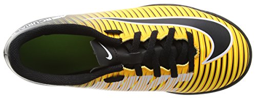 Nike Jr Mercurialx Vortex III TF, Botas de fútbol Unisex Adulto, Naranja (Laser Orange/Black/White/Volt), 37.5 EU