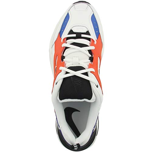 Nike M2K Tekno, Zapatillas de Running para Asfalto Hombre, Multicolor (Summit White/Black/Team Orange 100), 44 EU